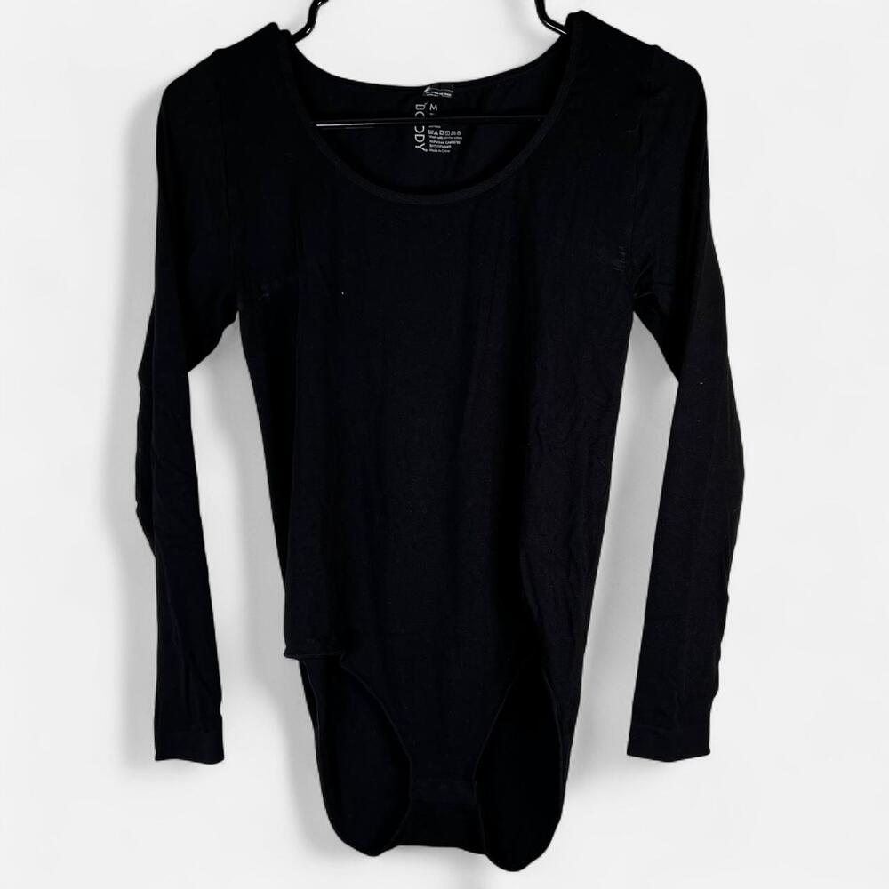 BOODY - women’s black long sleeve bodysuit in size M. Viscose, nylon & elastane